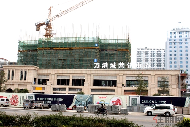 万港城过往开发项目施工现场